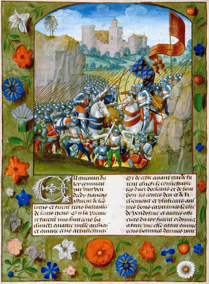 Bataille d’Azincourt dans une chronique de Monstrelet